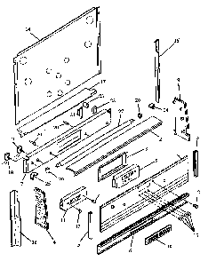 Part Location Diagram of 0300470 Whirlpool Top trim, backguard