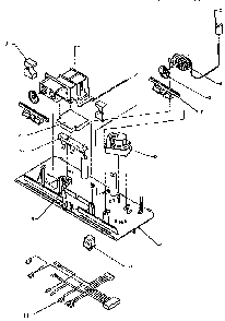 Control Assembly Diagram and Parts List for THI18S3W-P1195401W  Amana Refrigerator
