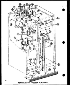 Refrigerator Freezer Functional Diagram and Parts List for SL22GL-P7745508WL  Amana Refrigerator
