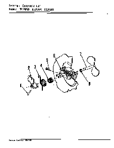 Detergent Cup Diagram and Parts List for DC24J6  Maytag Dishwasher