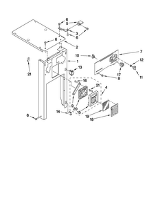 Panel And Control Parts Diagram and Parts List for TC707S2  Jenn-Air Trash Compactor