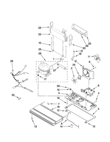 Unit Parts Diagram and Parts List for MFT2771WEB1  Maytag Refrigerator
