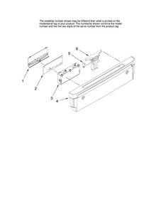 Control Panel Parts Diagram and Parts List for MDBH955AWS3  Maytag Dishwasher