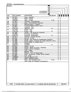 Transmission Page 3 Diagram and Parts List for 6750A87  Norge Washer