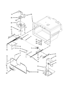 Freezer Liner Parts Diagram and Parts List for MFI2269VEB10  Maytag Refrigerator