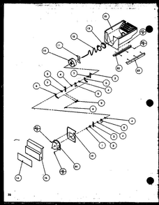 Crushed Ice Bucket Diagram and Parts List for SZD27KPL-P1101206WL  Amana Refrigerator