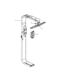 Water Distribution Diagram and Parts List for MDB8551AWB  Maytag Dishwasher