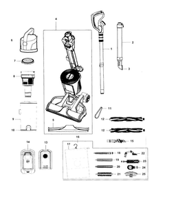 Part Location Diagram of 440006053 Maytag Vacuum beater bar