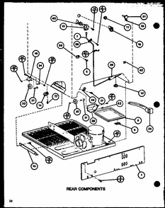 Rear Components (tl20j/p7739029w) (tli20j/p7739030w) Diagram and Parts List for TL8J-P7739024W  Amana Refrigerator