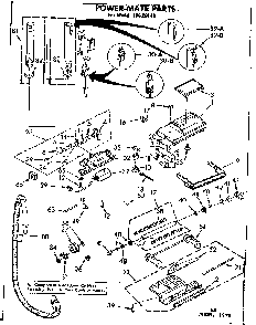 Power Mate Diagram and Parts List for 11629145  Kenmore Filters & Accessories