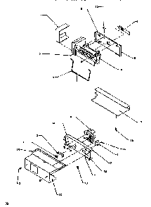 Icemaker Diagram and Parts List for SRD520SW-P1186301WW  Amana Refrigerator