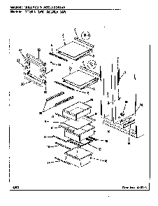 Shelves & Accessories Diagram and Parts List for RC24LA-3AW BS81D Magic Chef Refrigerator