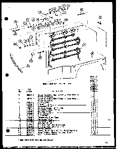Heater Assembly Mfg. By Gould Diagram and Parts List for 109-5N P54975-6R Amana Air Conditioner