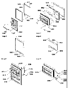 Door Assemblies Diagram and Parts List for TR521VW-P1322601WW  Amana Refrigerator