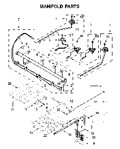 Manifold parts Diagram and Parts List for MGR6600FZ2  Maytag Range