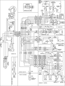 Wiring Information Diagram and Parts List for AFD2535FES0  Amana Refrigerator