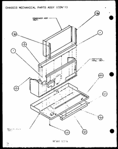 Chassis Mechanical Parts Assy (con^t) (pth12300er/p9812615r) (pth12400er/p9872115r) Diagram and Parts List for PTH12300ER P9812615R Amana Air Conditioner
