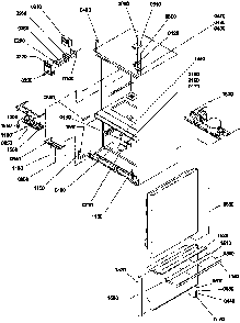 Controls/shields/hinges/trim Diagram and Parts List for BRF20TLW-P1199201WL  Amana Refrigerator