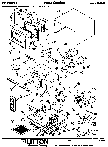 Replacement Parts Diagram and Parts List for 70 3006 Amana Microwave