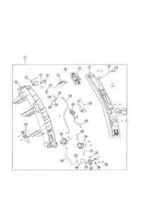 Lower Handle Diagram and Parts List for F8100-900  Hoover Carpet Cleaner