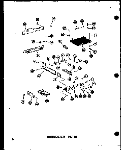 Condensor Parts Diagram and Parts List for SRI19W-AG-P60340-24WG  Amana Refrigerator