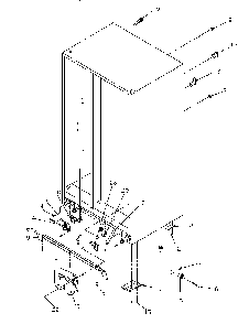 Drain And Rollers Diagram and Parts List for SGD521SBL-P1197101WL  Amana Refrigerator