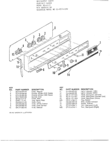 Electric Range Diagram and Parts List for 4519  Hardwick Range