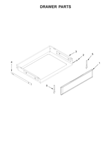 Drawer Parts Diagram and Parts List for MER8800FB0  Maytag Range