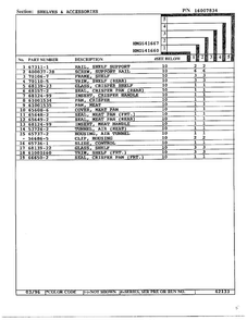 Shelves And Accessories Page 2 Diagram and Parts List for HMG-641670  Admiral Refrigerator
