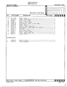 Doors Page 3 Diagram and Parts List for 23524-0A  Admiral Refrigerator