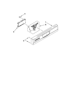 Control Panel Parts Diagram and Parts List for JDB3650AWF1  Jenn-Air Dishwasher