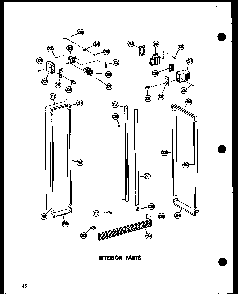 Interior Parts Diagram and Parts List for SRN22N-C-P60201-78WC  Amana Refrigerator