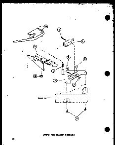Section 1 Diagram and Parts List for TAA200 P75751-8W Amana Washer