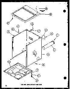 Section 11 Diagram and Parts List for LE3502W-P1118306WW  Amana Dryer