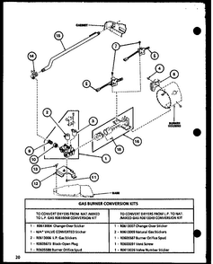 Section 11 Diagram and Parts List for LG2512 P7762230W W Amana Dryer