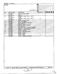 Cabinet Page 2 Diagram and Parts List for 7740A  Norge Dryer