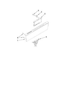 Control Panel And Latch Parts Diagram and Parts List for MDB8959AWB6  Maytag Dishwasher