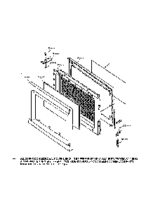 Door Diagram and Parts List for 56569280890  Kenmore Microwave