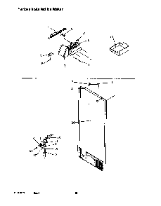 Factory Installed Ice Maker Diagram and Parts List for TR22S4E-P1196203WE  Amana Refrigerator