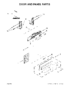 Door and panel parts Diagram and Parts List for MDB4949SHZ1  Maytag Dishwasher