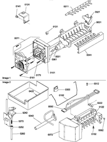 Ice Maker Assembly & Parts Diagram and Parts List for BR22TE-P1196709WE  Amana Refrigerator