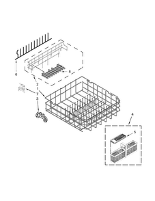 Part Location Diagram of W10630204 Whirlpool SHELF