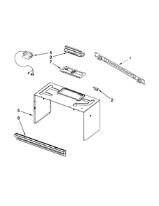 Cabinet And Installation Parts Diagram and Parts List for AMV2174VAW5  Amana Microwave