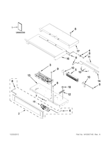 Part Location Diagram of W10617337 Whirlpool PANL-CNTRL