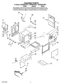 CHASSIS PARTS Diagram and Parts List for MGRH865QDB11  Maytag Range