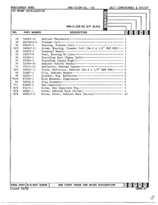 Unit Compartment And System Page 3 Diagram and Parts List for 21394-A  Admiral Refrigerator