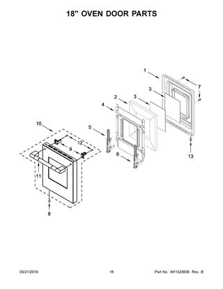 Part Location Diagram of W11315559 Whirlpool GLASS-DOOR