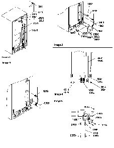 Cabinet Back Diagram and Parts List for SRD528VW-P1320402WW  Amana Refrigerator