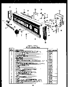 Section 16 Diagram and Parts List for DCS211-1H-OA  Caloric Dishwasher