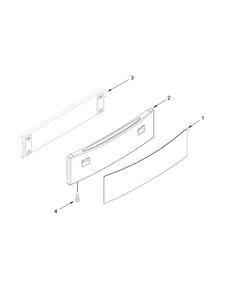 Drawer Parts Diagram and Parts List for JES9800CAS02  Jenn-Air Range